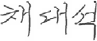 채대석 사인